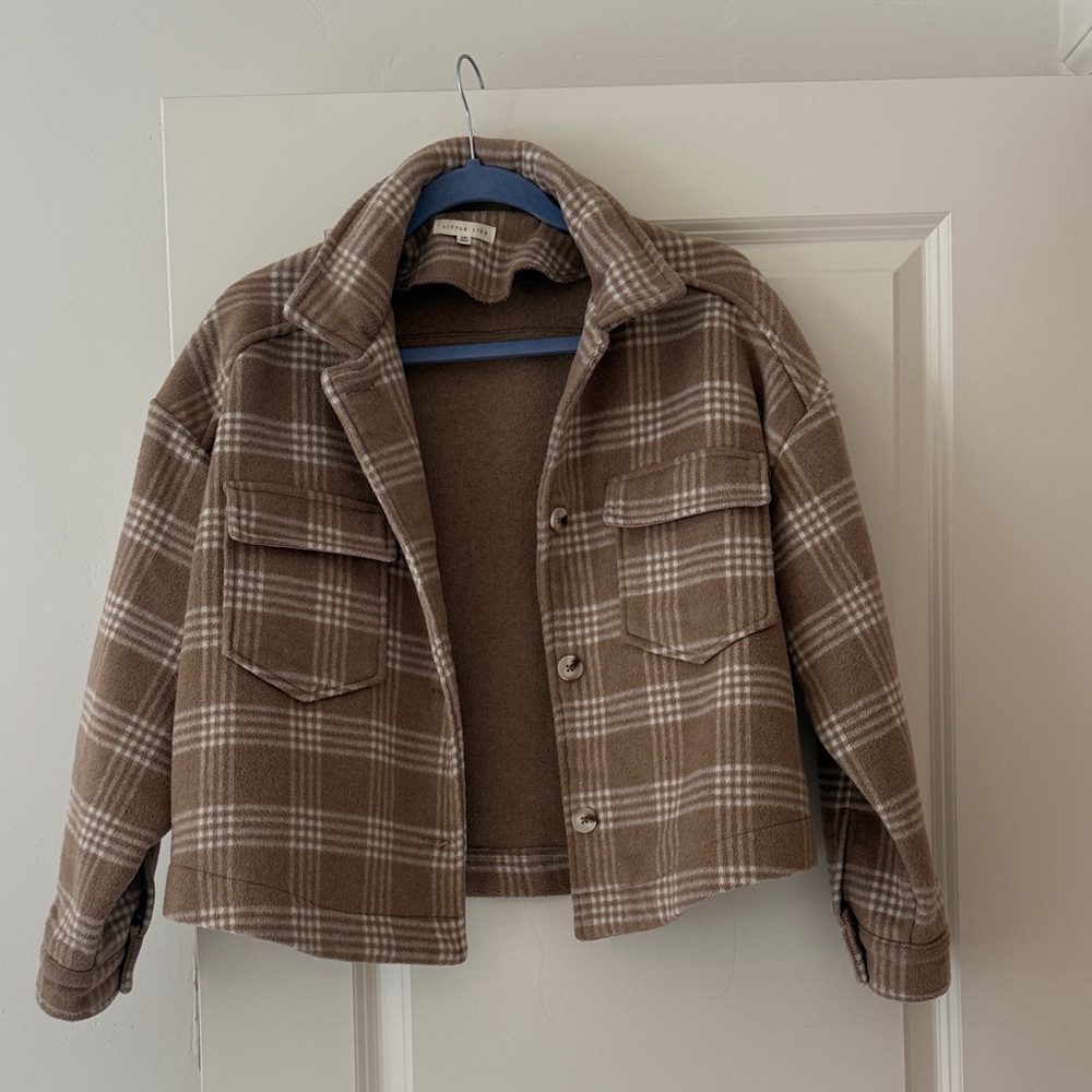 Plaid Wool Blend Jacket - Picture 5 of 8
